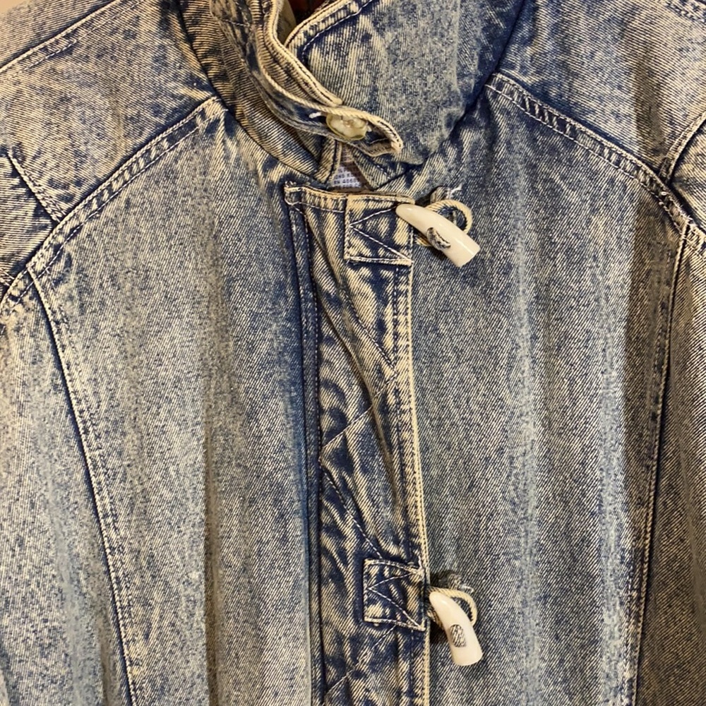 Vintage 90s Western Denim Work-coat Jeans Coat Jacket - Picture 2 of 14